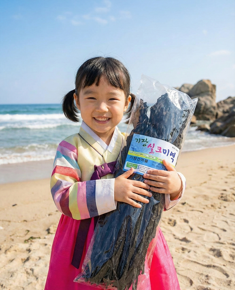 해풍 건조시킨 기장 실크미역 400g