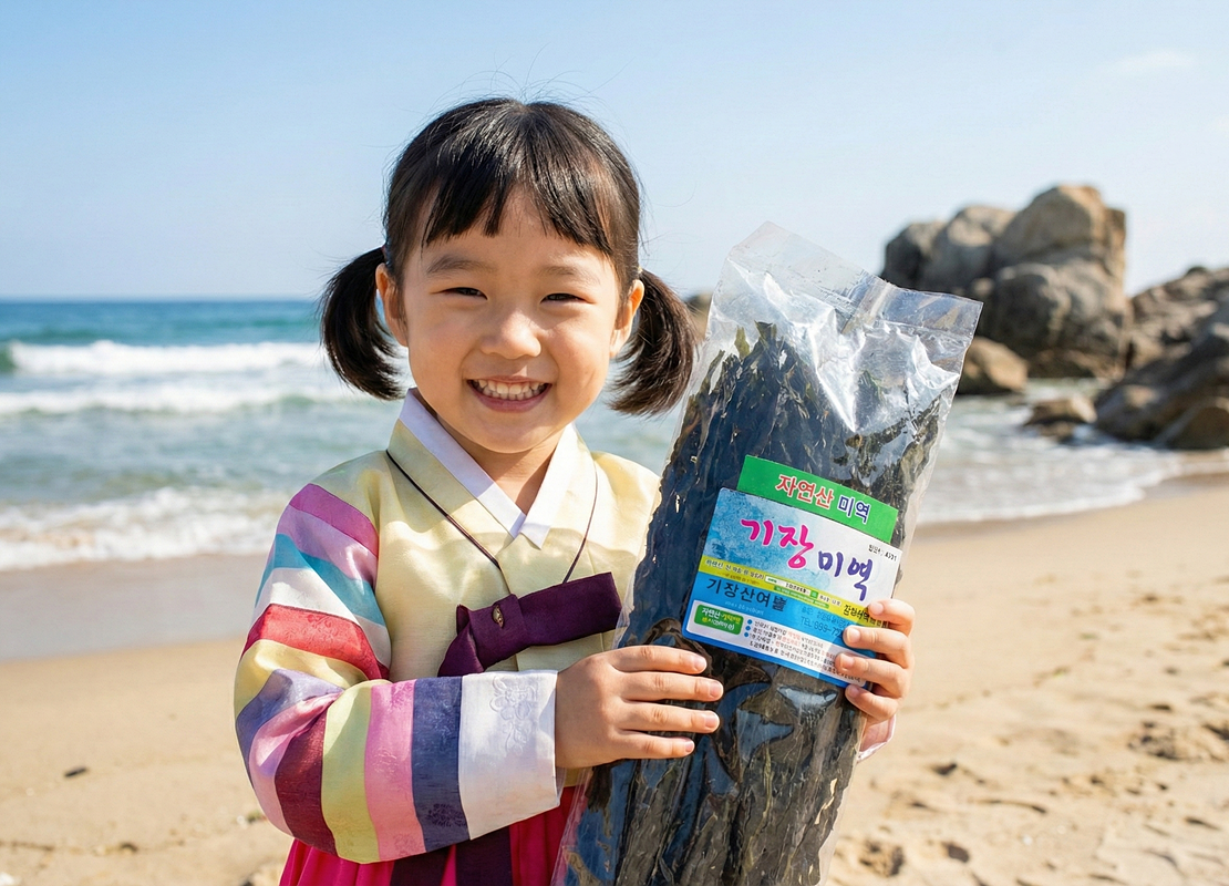 해풍 건조시킨 기장 실크미역 200g